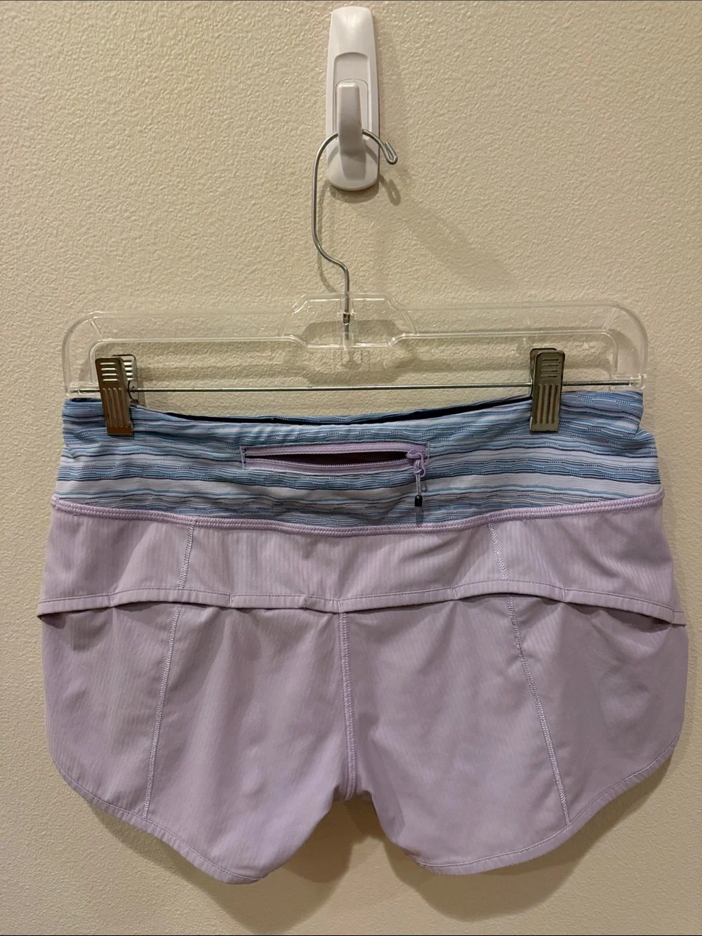 Lululemon Speed Shorts Lilac/Wave Twist Caspian Blue